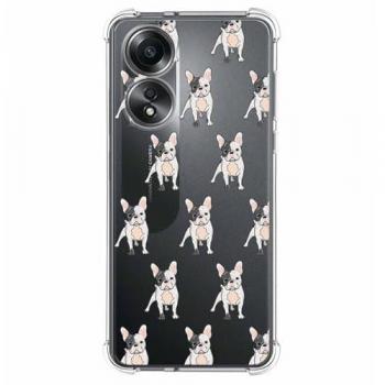 Funda Antigolpes de Silicona para Oppo A58 4G con Diseño de Perros 12 Dibujos