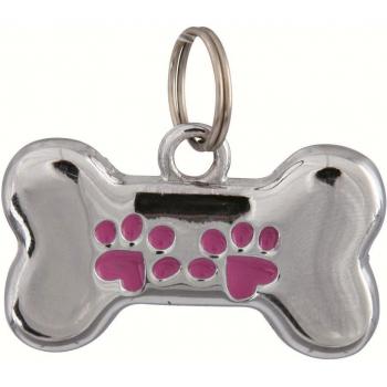 Placa Identificativa para Perro Trixie Forma de Hueso 35x20 mm