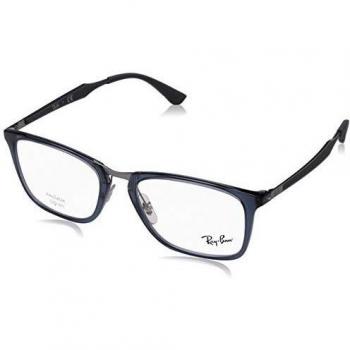 Ray-Ban 0Rx7131, Monturas de Gafas para Hombre, Transparente Grey/Blue, 55