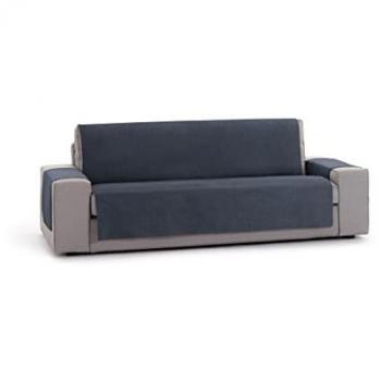 Funda para Sofá Eysa MID Azul 100 x 110 x 230 cm, Funda de sofá tres plazas con lazos azul 180 - 230 cm, EYSA Fundas de sofá mod/6 universal mid 1pl