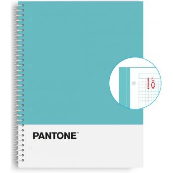 Cuaderno de Tapa Dura Pantone A4 80 Hojas Turquesa con Papel Microperforado