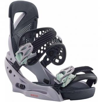 Burton Lexa EST - Fijaciones de Snowboard para Mujer, Mujer, Lilac Gray, Small