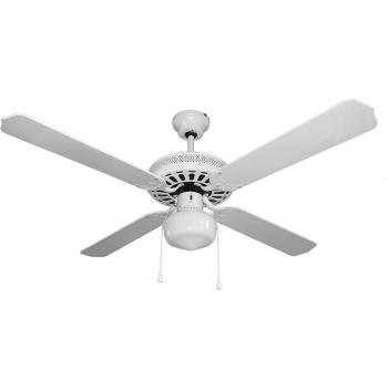 Orbegozo CL 08132 B Ventilador de techo con luz, 4 palas reversibles, diámetro 132 cm, 3 velocidades y 60 W de potencia,