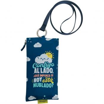 Paraguas plegable pequeño Mr Wonderful Contigo al lado, ¿qué importa si hoy está nublado?