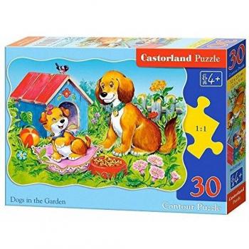 Rompecabezas Castorland Perros en el Jardín - 30 piezas