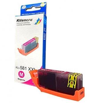 Cartucho de Tinta Magenta Compatible con Canon CLI-581XXL (1996C001/2104C001/2050C001) de Alta Capacidad - 747 Páginas