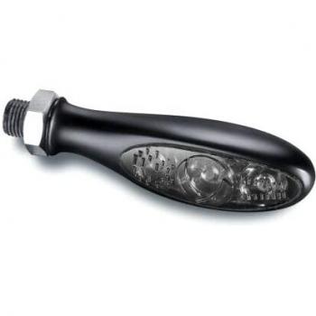 Kellermann Intermitentes Micro S Dark Negros - Intermitentes de motocicleta con vidrio oscuro, negro, tintado, aptos para instalación en la parte delantera y trasera