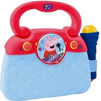 CLAUDIO REIG- Peppa Pig Bolso con Micro, Luces, RITMOS Y CONEX. MP3, Multicolor (2345