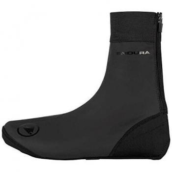 Cubrezapatillas Endura Windchill Negro - Aislante cortaviento, tejido cortavientos softshell, forro suave interno, manguito de alta elasticidad con ajuste de silicona, suelas con tejidos de alta calidad
