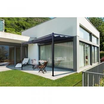 Pérgola/Cenador Adosado Noosa 4x3m Gris Antracita