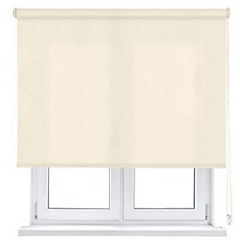 Estor Enrollable Traslúcido L2000 Marfil 180 x 190 cm - Fabricado en España - Garantía 5 Años