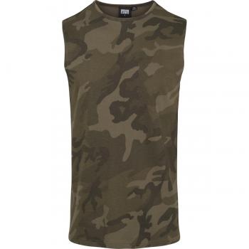 Urban Classics Tank Top Camiseta de Tirantes Deportiva, Olive Camo, S para Hombre