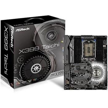 ASRock X399 TAICHI ATX AMD Motherboard with sTR4 Socket, SATA 6Gb/s, USB 3.1/Type-C, DDR4 Ultra M.2, Dual GB LAN, Wi-Fi, RGB Lighting and CrossFire/SLI Support