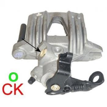 Pinza de freno Hella 8AC 355 382-361 para Opel Astra, trasera derecha
