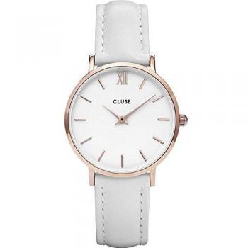 CLUSE Reloj Analógico para Mujer de Cuarzo con Correa en Cuero CL30056