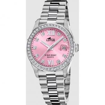 Reloj Lotus Freedom 18933/6 Rosa Correa De Acero Inoxidable 316L, Mujer