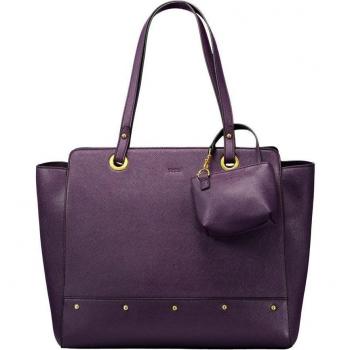 Totto Bolso Shopper para Mujer Nuz con Bolsillo para Portátil - Color Morado