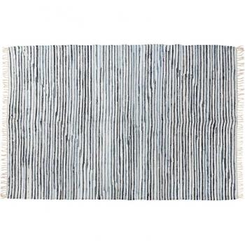 Alfombra de algodón Fíjalo 160 x 230 x 0,5 cm Azul Blanco Home ESPRIT