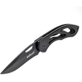 wolfcraft Navaja para ocio con cuchilla plegable, 4288000, Navaja para ocio versátil para aficiones y acampada