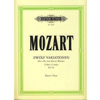 Variaciones para Piano K.265 Ah vous dirai-je, Maman de Mozart - Edición Peters