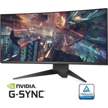 Alienware AW3418DW 34.14 Ultra-Wide Quad HD+ IPS Mate Negro, Plata Curva Pantalla para PC - Monitor