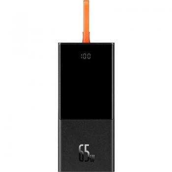 Baseus Elf Batería Externa Power Bank 20000mAh 65W de Polímero de Litio en Color Negro