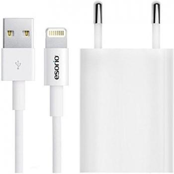 Pantalla esorio 3-en-1 Set | Cable de datos 1 x iPhone Cable 1 x USB 1 x conector de carga y cable de alimentación/carga para el iPhone adaptador accesorios | 100% dinerode-A-garantizado