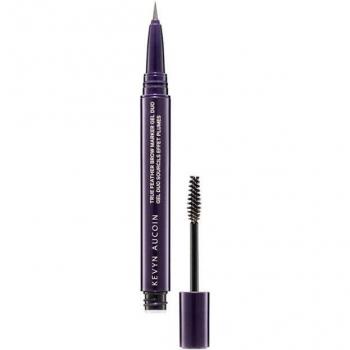 Kevyn Aucoin - True Feather Brow Marker Gel Dúo Geles de cejas 1 pieces Rubio Medio, Rotulador Para Cejas Con Cepillo Tono Ash Blonde 0,4 Ml