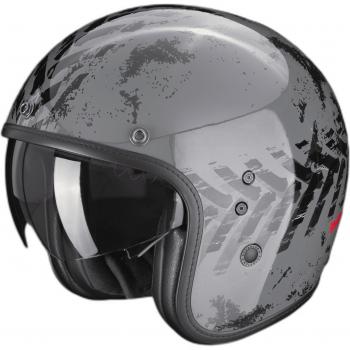 Casco Jet Scorpion Belfast Evo Nevada Gris-Negro (XS 54-55)