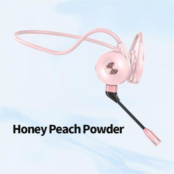 Auriculares de conducción ósea M-1 Bluetooth inalámbricos ligeros y cómodos con gancho para oreja, no intrauditivos, deportivos y con micrófono