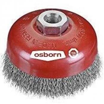 Osborn 0002613164 Cepillo taza acero de alambre ondulado con tuerca M14 y filamento Ø 0.30 mm 100x30