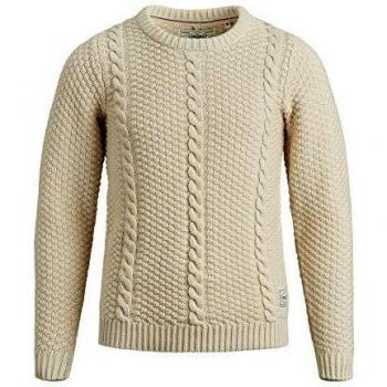 Jersey JACK&JONES Niño 11/12A Beige 12162319 PKTHNN Westcoast Knit Crew Neck JR Sandshell