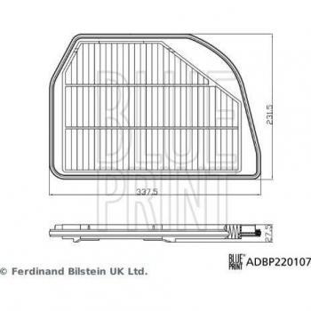 Filtro de aire BLUE PRINT ADBP220107