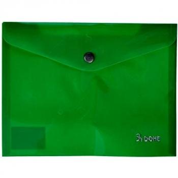 Dohe 91182 - Sobre broche opaco polipropileno, cuarto, color verde