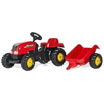 Rolly Toys Tractor con Remolque Rojo - Juguete para Niños Pequeños