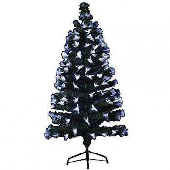 Árbol de Navidad artificial iluminado con fibra óptica + 88 LED + 8 Juegos de luces - pie incluído - Altura 90 cm