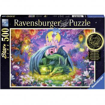 Rompecabezas Ravensburger En el Bosque de Dragones - 500 piezas