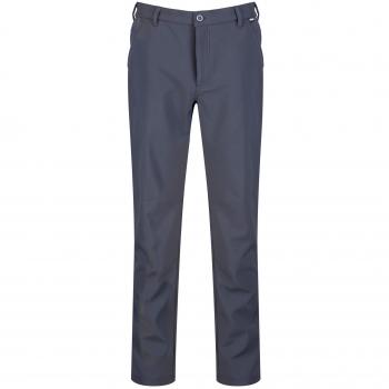 Regatta Men's Water Repellent Fenton Softshell Walking Trousers, Characteristics: Seal Grey color, Size: 40R, warm-lined, suitable for walking