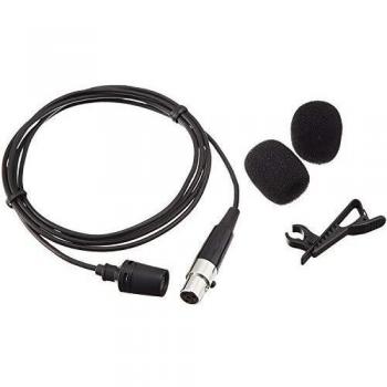 Shure CVL-B/C-TQG Lavalier Condenser Microphone with Clip and Windshield