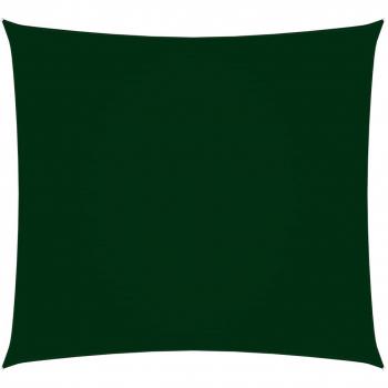 Toldo de vela cuadrado tela Oxford verde oscuro 2x2 m