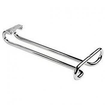 EMUCA Soporte para Copas Colgante, Porta Copas para Mueble, Bar o estantería de Acero Cromado, 28cm