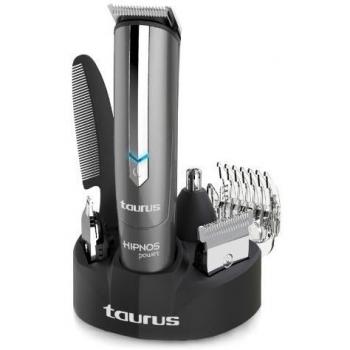 Taurus Hipnos Power - Barbero con cuatro cabezales intercambiables, color gris