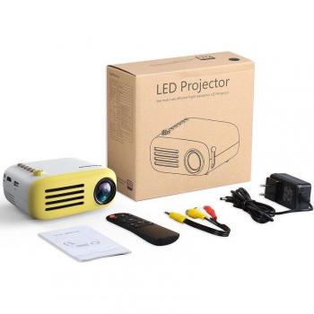 Proyector Portátil LED Exquizon YG200 Mini 320x240 HDMI USB Reproductor de Medios