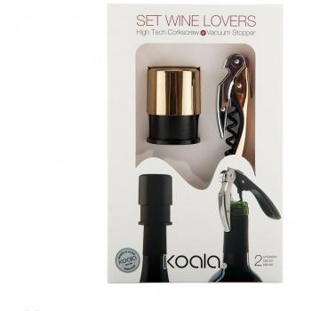 Abridor Brut Set Sacacorchos Y Bomba de vacio, Negro