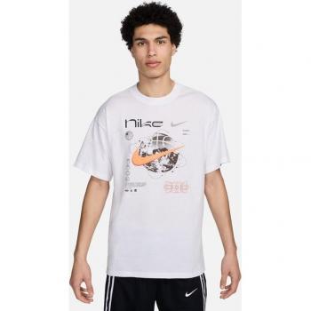 Camiseta de baloncesto Nike Max90 para hombre - Blanco (XL)