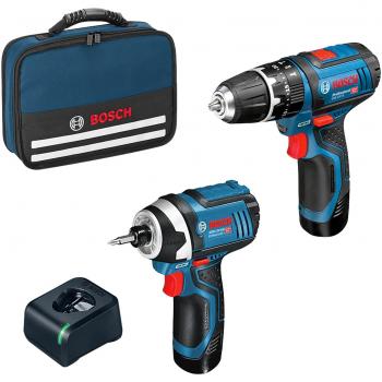 Juego de destornilladores Bosch GSB 12V-15 + GDR 12V-105