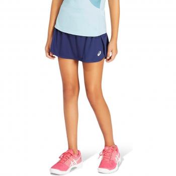 Falda de Tenis ASICS para Niña - Azul Oscuro y Blanco, Talla XL