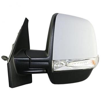 Retrovisor Alkar 9258929 - Espejo retrovisor exterior para automóvil, diseño OEM, ajuste eléctrico (si aplica), cristal convexo para mayor visibilidad, acabado en negro, fácil instalación