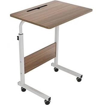 SogesHome Mesa de Ordenador Portatil 60 * 40cm con Ranura para Tableta,Escritorio de Altura Regulable,Mesa Auxiliar portátil para sofá Cama,05#3-60OK-SH