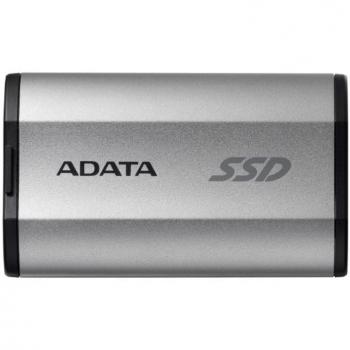 ADATA SD810 1 TB Negro, Plata - Disco Duro Externo SSD, Capacidad de 1 TB, Color Negro y Plata, Conexión USB 3.2 Gen 2, Velocidad de lectura hasta 1000 MB